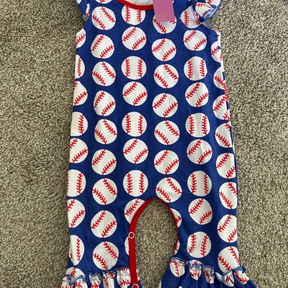 NWT baseball romper